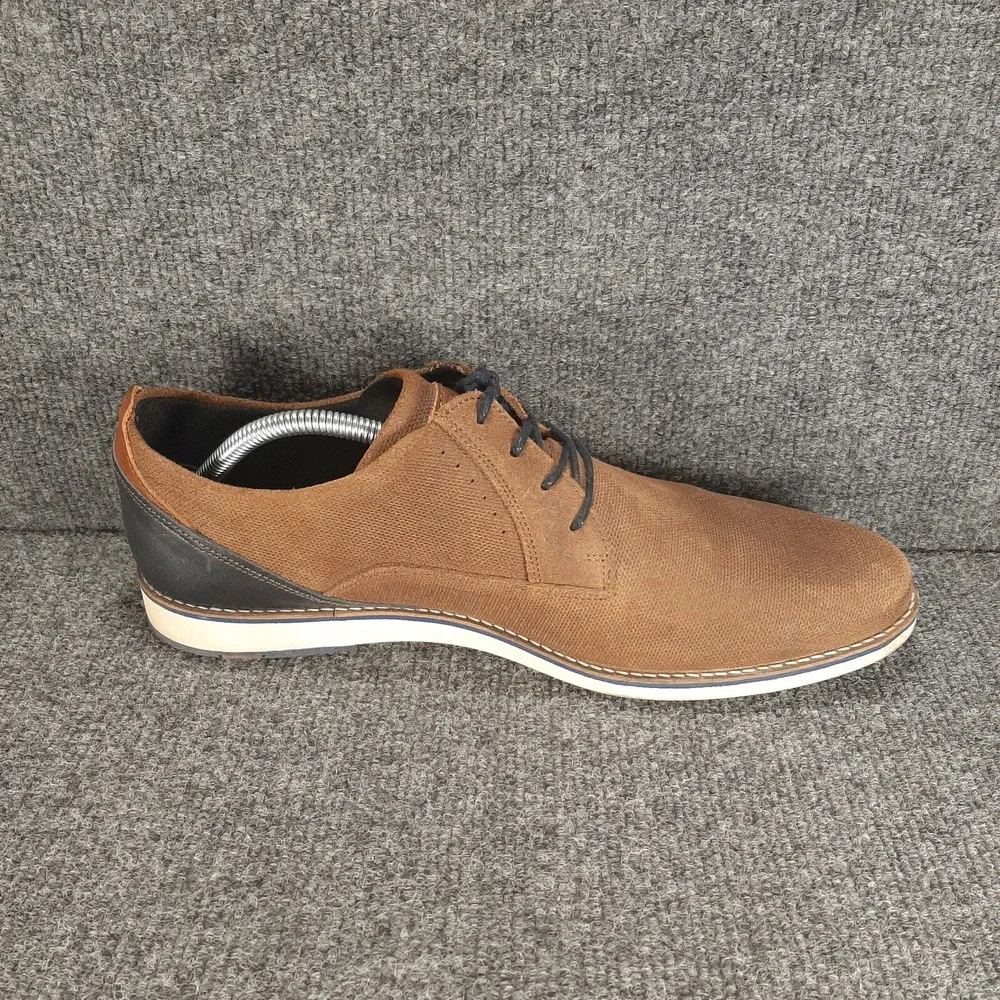Bull Boxer Leather Lace Up Shoes Mens Size US 12 EU 45 Brown Casual Oxfords